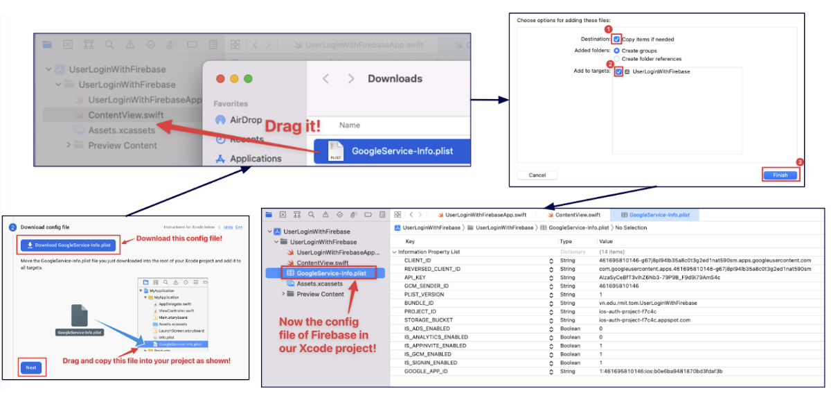 Add Firebase Config File