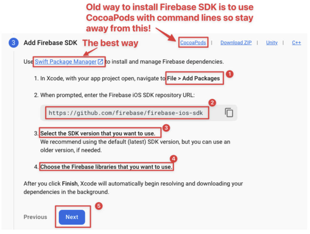 Firebase SDK Installation
